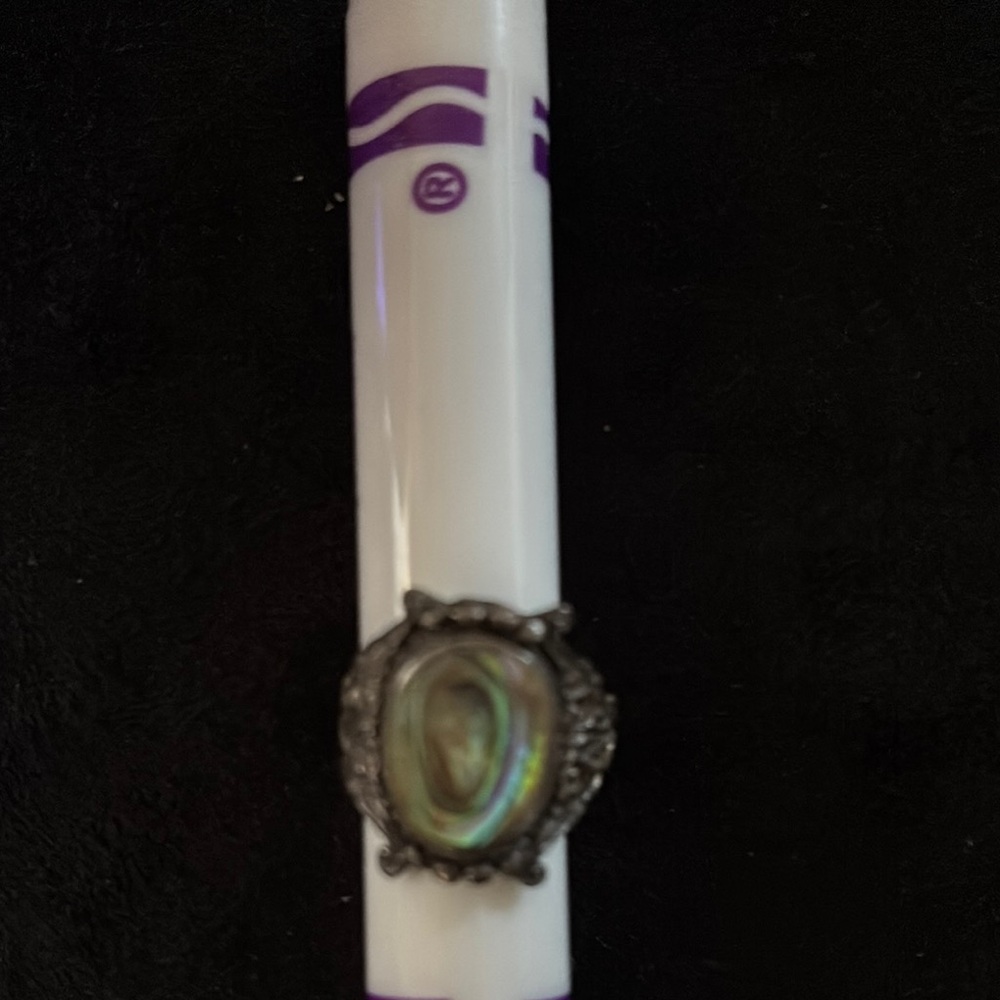 Silver Abalone Ring